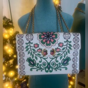 Tory Burch Gemini Garden Party Chain Link Bag